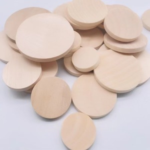 Discos Redondos de Madera para Manualidades, 25, 30, 35, 38, 40, 50 mm, Madera Maciza para Proyectos de Bricolaje, Adornos Hechos a Mano - Product Image 2