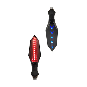 Feux de jour universels ADT pour moto, 12 LED, bleus, clignotants dynamiques jaunes, clignotants séquentiels à défilement - Product Image 5
