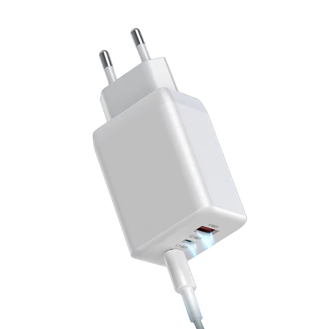 CE Certified GaN 65W Gallium Nitride Pd Travel Charger Fast Gan Charger Double Usb c Power Adapter Dual Type c Gan Wall Charger