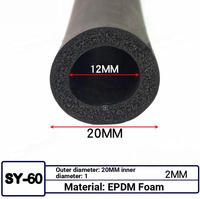 Joint d'étanchéité circulaire creux en caoutchouc EPDM - résistant aux intempéries, insonorisant, amortissant les chocs, bande d'étanchéité flexible