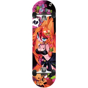 Set <span class=keywords><strong>Skateboard</strong></span> Russo a Doppia Coda in Acero 28*7,75 Pollici per Ragazze Anime, Adatto a Bambini e Adolescenti - Product Image 3