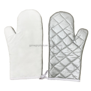 <strong>Oven</strong> <strong>Mitts</strong> Custom Blank Polyester <strong>Oven</strong> <strong>Mitts</strong> Kitchen for Sublimation Printing - Product Image 1