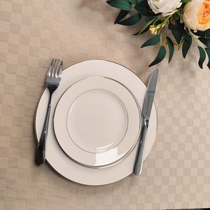 Tovaglia Moderna in Poliestere/Cotone Tinta Unita, Antimacchia, per Decorazione <span class=keywords><strong>Tavola</strong></span> Cucina - Product Image 3