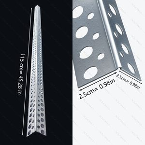 Protection d'angle flexible en L, profilé en acier perforé pour le renforcement des angles et des murs en plâtre - Product Image 2