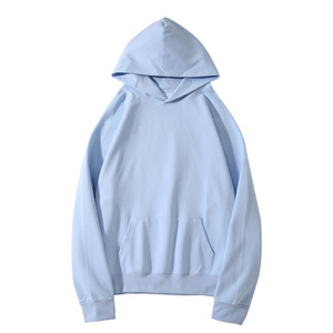<span class=keywords><strong>Hoodie</strong></span> Streetstyle 2023 para Homens 450gsm Premium Sem Cordão Azul Bebê <span class=keywords><strong>Hoodie</strong></span> Pesado 450 Gsm - Product Image 6