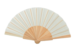 FAREA Éventail Pliant Portable 23cm en Bois de Hêtre et Cerisier Peint à la Main, Écologique, Couleur Bois Naturel, avec Logo Personnalisé - Amour - Product Image 3