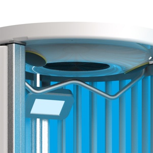 <span class=keywords><strong>Solarium</strong></span> vertical professionnel, lit de bronzage sur pied <span class=keywords><strong>UVB</strong></span>/UVA, machine de bronzage intégral LED <span class=keywords><strong>UVB</strong></span>, cabine de bronzage sur pied OEM ODM - Product Image 4