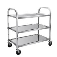 Carrito Utilitario de Acero Inoxidable, Dimensiones 1000x600x940mm, 1 Año de Garantía