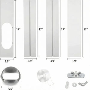 <span class=keywords><strong>Kit</strong></span> de ventilation pour climatiseur portable YOD HVAC Contractor, avec fenêtre coulissante réglable sans soudure de 5,9 pouces et tuyau d'évacuation Pro - Product Image 4
