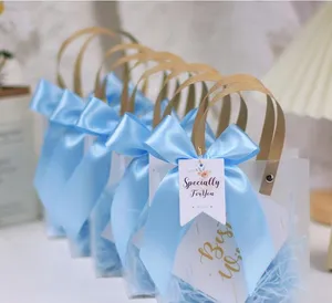 Toptan Ins şerit düğün hediyeleri misafirler için çanta düğün iyilik hediyeler için misafirler için hediyeler çanta bebek duş