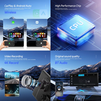 Écran tactile Incell 11,4 pouces, écran CarPlay, DVR 3 canaux, CarPlay sans fil, autoradio portable, Android Auto, BT, WIFI, GPS, vente en gros