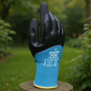 Guanto di protezione termica Mapa Tempice 700, taglia 9, nero, per lavori in giardino - Product Image 3
