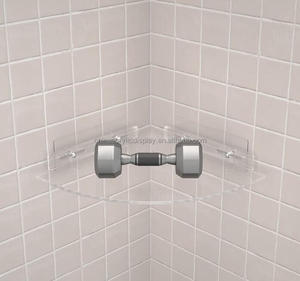 2 Gói Kệ Góc Phòng Tắm Bằng Nhựa Acrylic Dính, Kệ Để Đồ Nổi Trong Suốt, Gắn Tường Không Khoan - Product Image 2