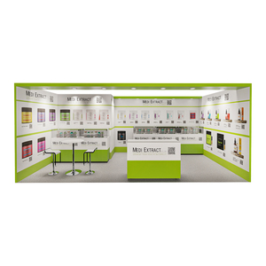 ביתן תצוגה מודולרי מעץ יוקרתי 10x20 רגל, ניתן לשימוש חוזר, הרכבה מהירה תוך 30 דקות, עם עיצוב בהתאמה אישית לתערוכות. - Product Image 2