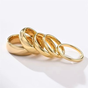 Anelli alla Moda in Vendita, Anelli in Carburo <span class=keywords><strong>di</strong></span> Tungsteno Dorato, <span class=keywords><strong>Gioielli</strong></span> da Uomo, Placcatura PVD 18K, Anello in Tungsteno per Uomo, Fede Nuziale Disponibile - Product Image 2