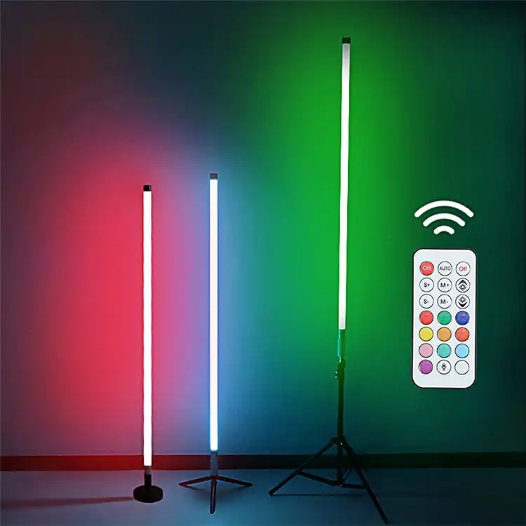 T8 1.2m 18W נייד USB נטענת צבעוני סטודיו תאורת שלט רחוק מצלמה וידאו RGB LED צילום אור