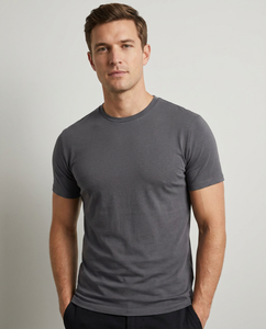 Camiseta de Cuello Redondo de 180G - Estilo Occidental Minimalista, Tejido Transpirable y Anti-Mosquitos, Agradable al Tacto - Product Image 2