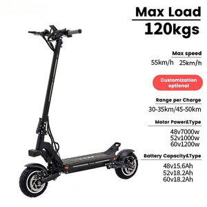 Potente scooter eléctrico con motor dual de 1200W, garantía de un año, 55 <span class=keywords><strong>km</strong></span>/<span class=keywords><strong>h</strong></span>, con pantalla LCD, Scooter Eléctrico para adultos - Product Image 6