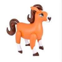 Pony Inflable Gigante de Vinilo Ecológico Personalizado de Fábrica, Juguete de PVC Resistente con Forma de Caballo Pequeño para Niños