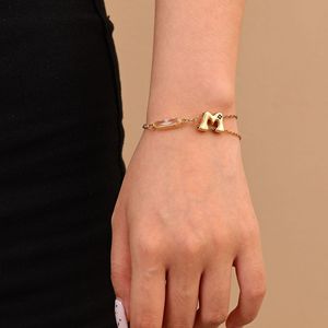 Pulseira de Letras em Forma de Flor com Zircônia Colorida DIY Lateefah, Presente com Certificado CE - Product Image 3