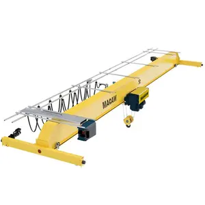 Monorail Bridge Crane 5 ton for workshop single girder crane double speed and single speed for the lifting and traveling speed