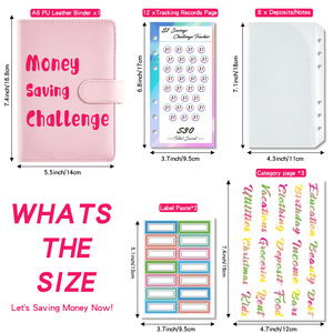 Organisation des finances personnelles Conception à feuilles mobiles Carnet de sauvegarde Suivi A5 Inserts <span class=keywords><strong>Meilleur</strong></span> outil pour les affaires de gestion financière - Product Image 4