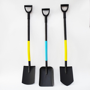 Herramientas manuales agrícolas Mango de fibra de vidrio Pala de acero para jardín - Product Image 1