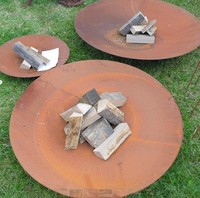 Debout libre En Acier Corten Brasero Foyer En Métal, En Acier Corten Fire Burner Pot Bol D'eau