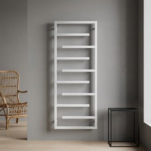 <span class=keywords><strong>Radiador</strong></span> de Toallas Hidráulico Moderno con Recubrimiento en Polvo Blanco para Baños, Funciona como Calefactor - Product Image 3