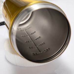 Botella coctelera deportiva para fitness, mezclador de agua de proteína para gimnasio, de acero inoxidable, color personalizado, 500ml - Product Image 3