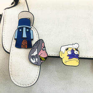 Dibujos animados moda <span class=keywords><strong>Bob</strong></span> <span class=keywords><strong>Esponja</strong></span> Squarepants Combo insignia Pie Big Star <span class=keywords><strong>piña</strong></span> <span class=keywords><strong>casa</strong></span> personalidad broche Accesorios - Product Image 3