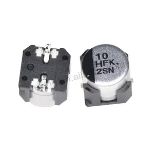 Jeking ชิป IC ตัวเก็บประจุอลูมิเนียมอิเล็กโทรลีติค SMD 50VDC 10uF 20% Anti-Vibe AEC-Q200 EEE-FK1H100V