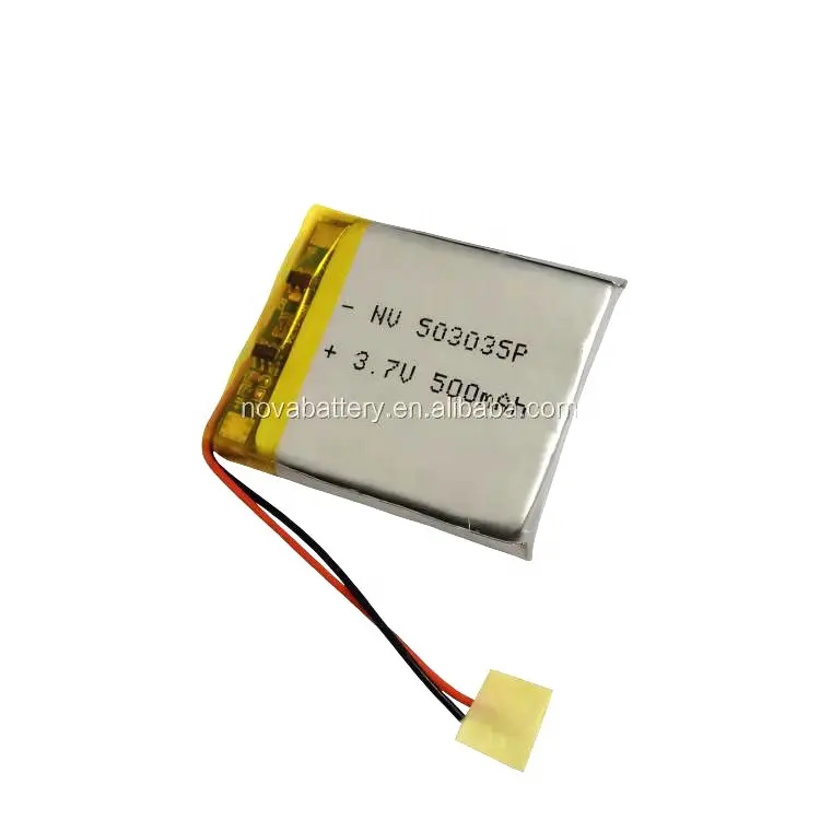 3.7V 1.85Wh 500mAh 550mAhリチウムポリマーバッテリーpl 503035