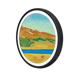 Cadre photo numérique Wintouch haute luminosité 300 cd, écran complet 23,6'' rond en alliage d'aluminium, contrôle via application mobile, exposition d'art - Product Image 1
