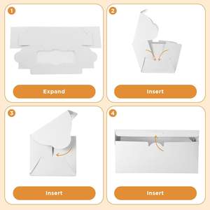 Boîtes à biscuits blanches avec fenêtre, boîtes à gâteaux pour gâteaux roulés, desserts, muffins, beignets, bonbons et pâtisseries - Product Image 5