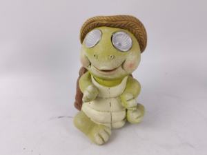 Commercio all'ingrosso fabbrica solare cortile ornamenti di cemento all'aperto scultura verde animale tartaruga statua <span class=keywords><strong>fontana</strong></span> giochi d'acqua laghetto da giardino - Product Image 2