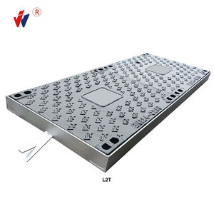 Couvercle de puits carré en <span class=keywords><strong>fonte</strong></span> <span class=keywords><strong>Telecom</strong></span> L2T C250 avec joint en caoutchouc créatif et système de double verrouillage, utilisé sur le marché africain - Product Image 4