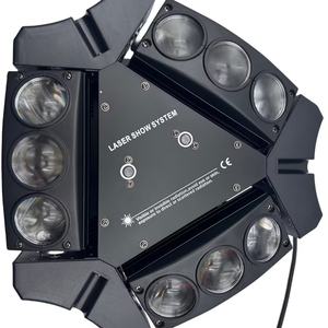 AICPOSE 9X10W RGBW 4 en 1 Spider Moving Head Light con Control DMX512 Iluminación LED para DJ - Product Image 1