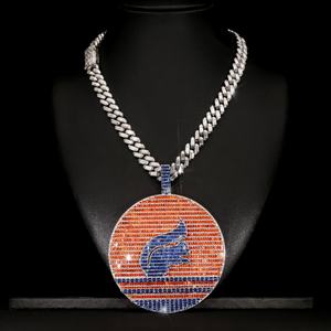 Moderna Cadena con Colgante de Plata 925 y Moissanita, Estilo Hip Hop Iced Out, Joyería para Fiesta, Venta al por Mayor Directa de Fábrica, Estilo Urbano - Product Image 2