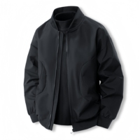 Vestes pour hommes en gros, automne et hiver, vêtements de travail personnalisés, manteau de sport, veste bomber tendance à col montant