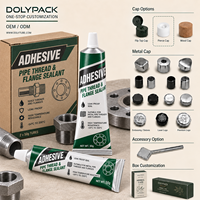 Tube souple métallique en gros pour mastic de filetage de tuyaux, idéal pour une application précise en atelier, tube souple personnalisé pour colle