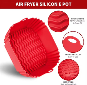 Rivestimenti in Silicone Riutilizzabili e Pieghevoli per Friggitrice ad Aria e Cestello del Forno, Senza BPA, per Cucina Domestica - Product Image 3