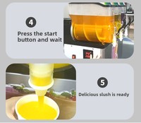Machine à glace pilée commerciale en acier inoxydable, qualité alimentaire, distributeur de boissons froides, version premium