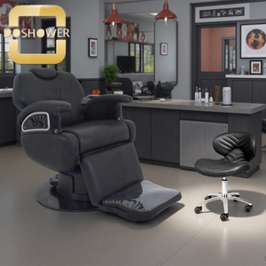 Silla <span class=keywords><strong>de</strong></span> barbero eléctrica negra moderna con cinturón ajustable para uso en salones <span class=keywords><strong>de</strong></span> masaje y peluquería - Product Image 3