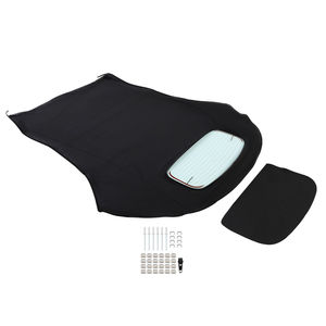 Capote souple neuve pour Beetle Cabriolet avec fenêtre en verre homologuée DOT pour Volkswagen 2003-2010 Noir 10-05-BEE-055 VW-440-3V - Product Image 1