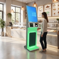 Kiosques de commande et de paiement de nourriture en libre-service WUXIN 27/32 pouces avec imprimante thermique, écran tactile, auto-service, kiosque Android
