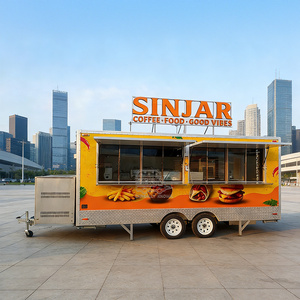 2025 Popular Ice Cream Cart Coffee Truck Trailer Cotton Candy Kebab Food Trailers For Sale - Product Image 2