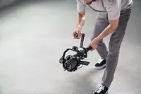 مقبض مزدوج دوار JHDDJI R لكاميرات RS 2 3 4 Pro RS3 RS2 RS4 DSLR والكاميرات السينمائية مع أقفال محور أوتوماتيكية وملحقات وقطع غيار للجيمبال