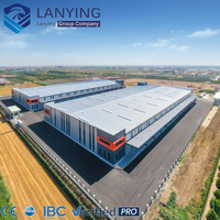 Bâtiments en acier préfabriqués à grande portée pour ateliers, entrepôts et hangars métalliques préfabriqués