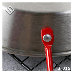 Poêle plate en acier inoxydable pour fruits de mer coréens pour nouilles Pots plats à soupe Casseroles Friteuse Plats - Product Image 2